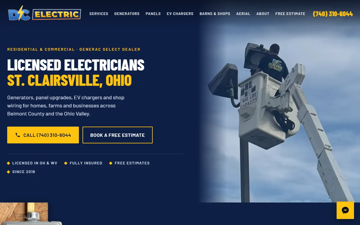 DC Electric’s website.