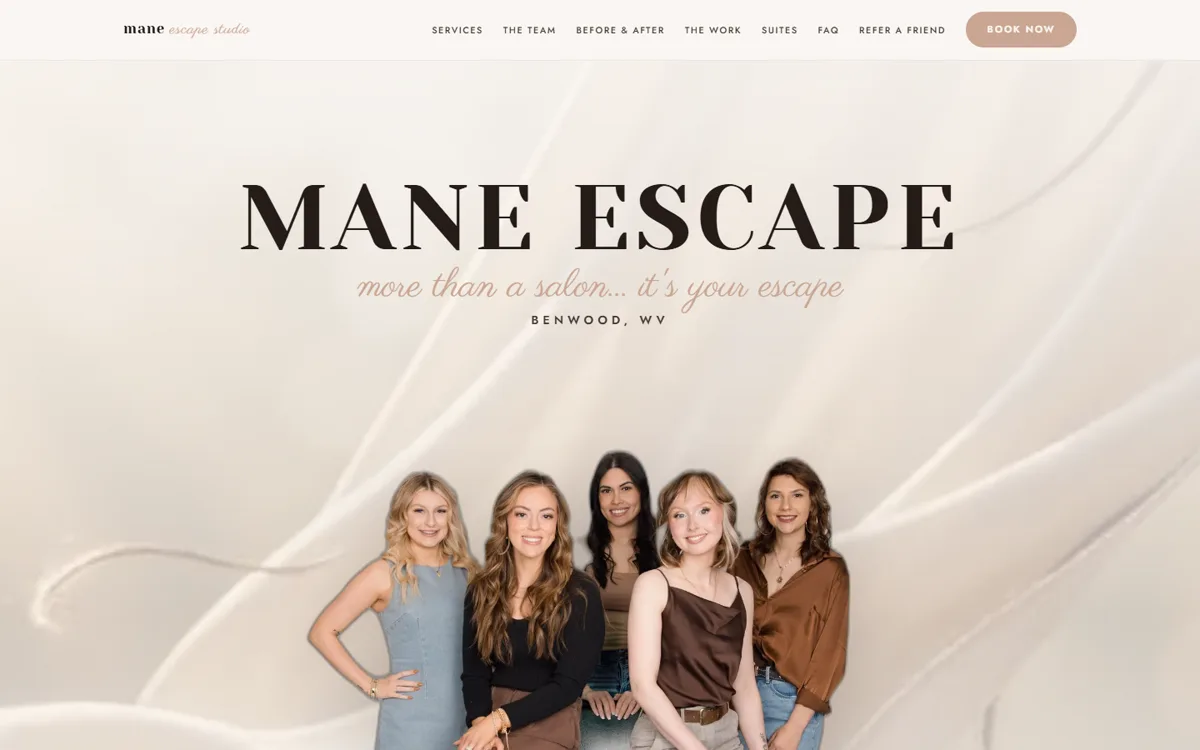 Mane Escape Studio’s website.